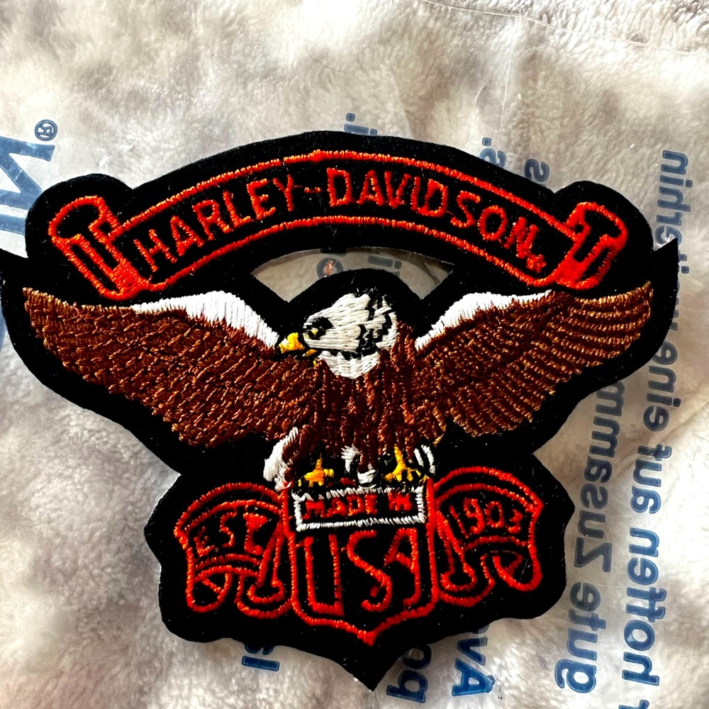Harley Davidson eagle patch